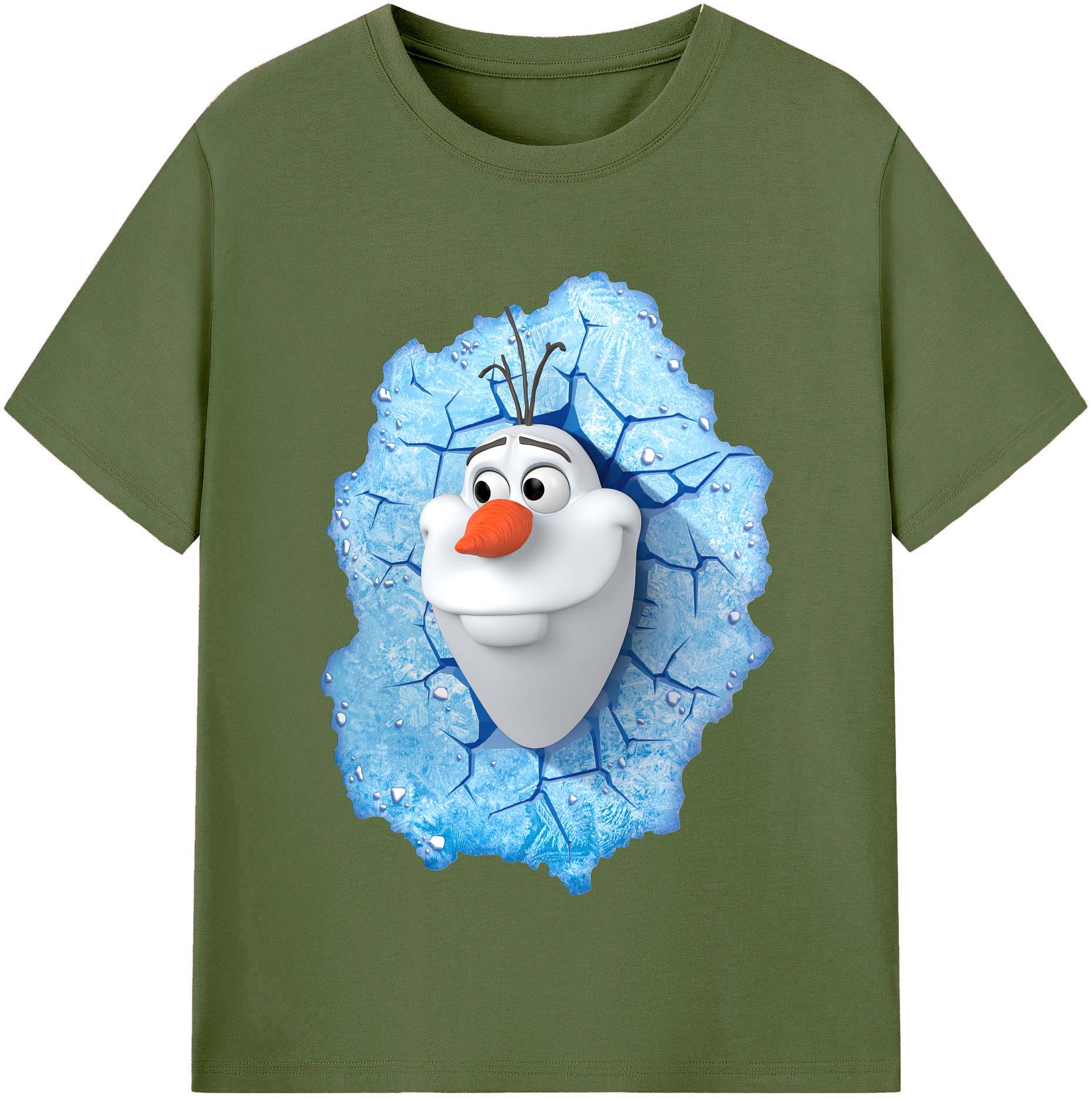 （画像用） アナと雪の女王 アンナ エルサ Frozen Anna Elsa 綿100％半袖Tシャツ（フロントプリント）